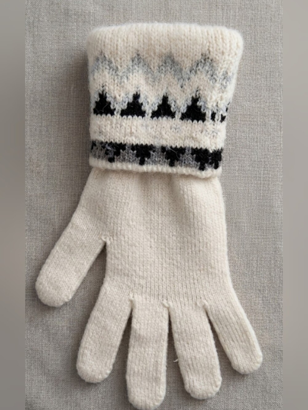 NWT Amanda Blu Cozy Winter Gloves & Cuff Set Lurex Knit OS Excellent Condition